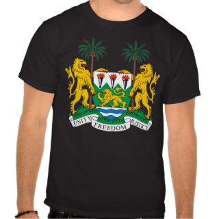 Coat of arms of Sierra Leone T shirts