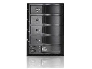 iStarUSA v7AGE420 ES 4 Bay Trayless eSATA Box External Hard Drive Enclosure   Black: Computers & Accessories