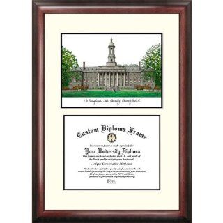 Penn State Nittany Lions Framed Scholar Diploma Frame with Lithograph : Sports & Outdoors