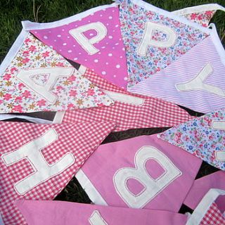 'happy birthday' bunting by the fairground