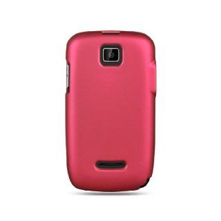 Hot Pink Hard Cover Case for Motorola Theory WX430 Cell Phones & Accessories
