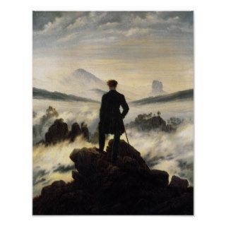 The Wanderer Above the Sea of Fog Posters