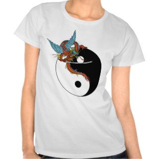 Dragon Ying Yang T Shirt Tees