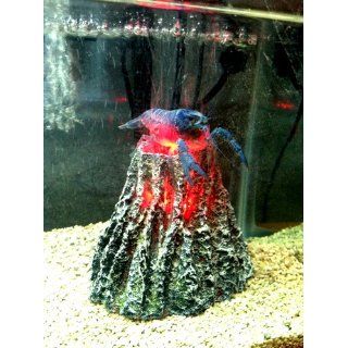 Hydor H2Show Volcano Kit with Red LED and Bubbles : Aquarium Decor Ornaments : Pet Supplies