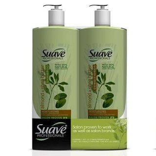 SCS Suave Professionals Shampoo/Conditioner, Almond & Shea Butter   40 oz .   2 pk. x2 : Hair Shampoos : Beauty