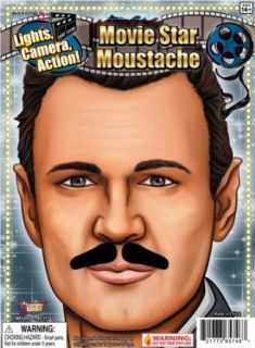 Vintage Hollywood Movie Star Moustache Costume Accessories Clothing