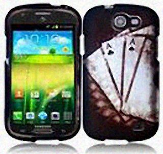 Black White Poker Ace Hard Cover Case for Samsung Galaxy Express SGH I437 Cell Phones & Accessories