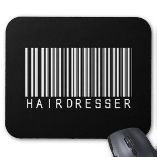 Hairdresser Bar Code Mouse Pad