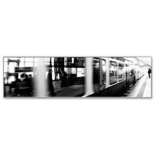 Rapid transit railway Berlin black Weis photograph Bumper Stickers
