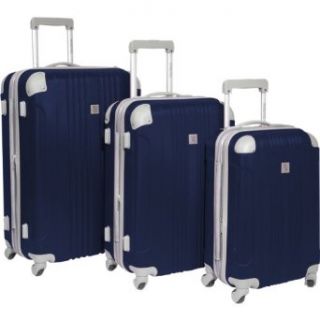 Travelers Choice Luggage Beverly Hills Country Club Malibu 3 Piece Hardside Spinner Set, Navy, One Size: Clothing