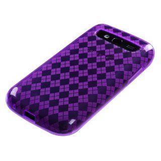 Argyle TPU Gel Skin Case Protector Cover (Purple) for Samsung Galaxy S Blaze 4G T769 T Mobile Cell Phones & Accessories