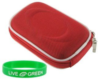 Nylon Hard Shell Carrying Case (Red) for Olympus Stylus Tough 8010 Digital Camera Silver  Camera & Photo