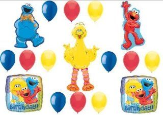 Sesame Street Big Bird AirWalker, Cookie Monster & Elmo Birthday Party Balloons Decorations Supplies: Beauty