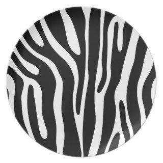 Zebra Pattern Party Plate