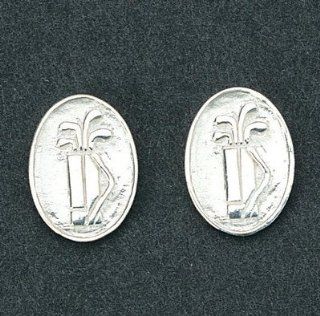 Golf Tee Time Sterling Silver Earrings: Sports & Outdoors