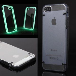 Luminous Style Glowing Hard Bumper Skin Back Case Cover For iPhone 5 5G 5th Black: Cell Phones & Accessories