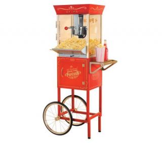 Nostalgia Electrics 59 Old Fashioned Movie Time Popcorn Cart —