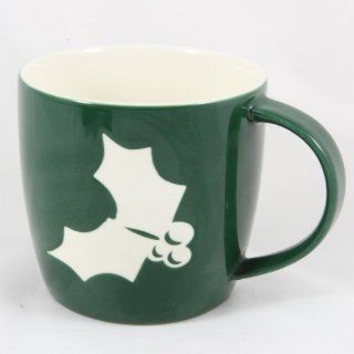 Starbucks Holly Winter Holiday Coffee Mug, Green: Kitchen & Dining