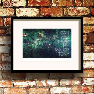space oddity print by dig the earth