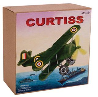 Schylling Curtiss Bi Plane: Toys & Games
