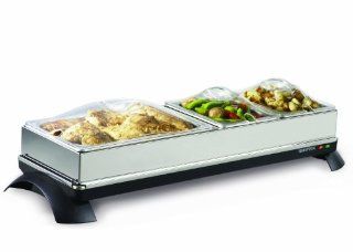 Toastess TWB454 Cordless Buffet Server/Warming Tray with 4 Stainless Steel Chafing Dishes: Kitchen & Dining