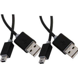 eBuy 2pack prolink pb468 (1.65 feet/0.5M) USB 2.0 Type A Male to Min B Male Cable   Black for Digital Cameras, Digital Camcorders and Other Digital Devices: Computers & Accessories
