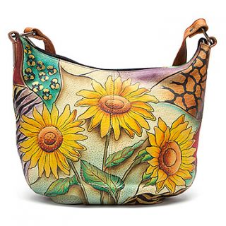 Anuschka Medium Hobo w/ Detachable Case  Women's   Sunflower Safari