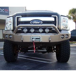 Road Armor Stealth Base Front Bumper With Pre Runner Guard 2011 Ford Super Duty 431324