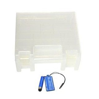 Bluecell M Size Clear Color AA AAA C D 9V Rechargeable Battery Storage Case/Organizer/Holder/Box (B002M)   Cordless Tool Battery Packs  