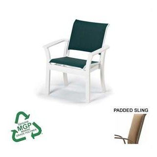 Telescope Leeward MGP Stacking Cafe Chair w/ Padded Sling : Patio Chairs : Patio, Lawn & Garden