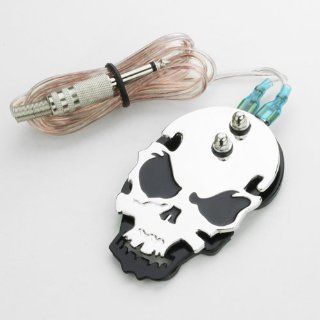 Black Skull Tattoo Foot Pedal Switch Flat Stainless Steel: Health & Personal Care