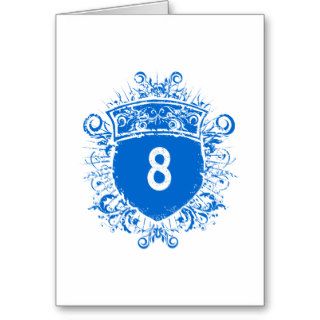 #8 Blue Shield Greeting Card