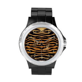 Abstract Tiger Print Watch