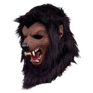 Werewolf Fur Halloween Mask   Black: Clothing