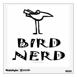 Humorous Bird Watching Room Sticker