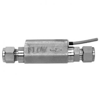 Gems Sensors FS 480 Series Stainless Steel 316 Flow Switch with Low Pressure Drop, Inline, Piston Type, 0.5 gpm Flow Setting, 1/2" Compression Fitting: Industrial Flow Switches: Industrial & Scientific
