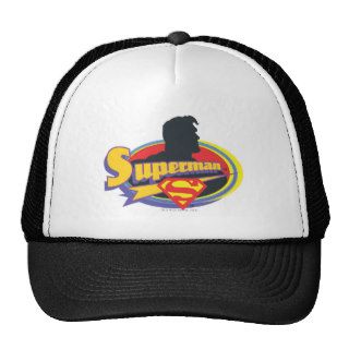 Superman Silhouette Mesh Hats