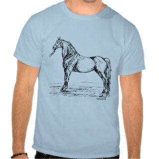 Morgan Horse Simple Sketch T shirt