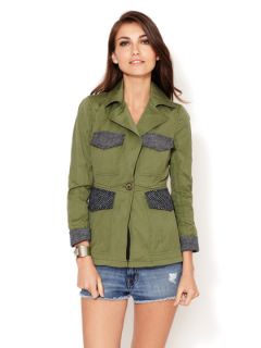 Tomboy Contrast Cotton Jacket by Gryphon