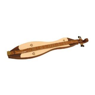 Roosebeck Mountain Dulcimer 4 String, Cutaway Upper Bout, Heart Openings, Scrolled Pegbox (Package Of 3): Musical Instruments