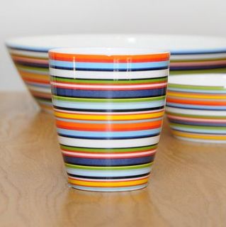 bright striped cup by uniquely eclectic