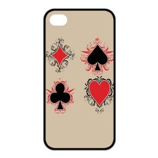 FashionFollower Customized Creative Article Series Poker Artistic Shell Case For iphone4/4s IP4WN31025: Cell Phones & Accessories