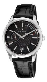 Zenith Men's 03.2120.685/22.C493 Elite Captain Power Reserve Black Dial Watch: Zenith: Watches