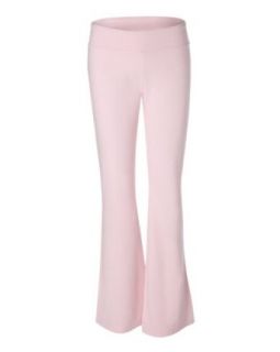 Bella Ladies 8 oz. Cotton/Spandex Fitness Pant   PINK   S: Brown Yoga Pants Women: Clothing