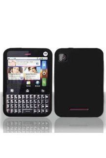 Motorola MB502 Charm Silicone Skin Case   Black: Cell Phones & Accessories