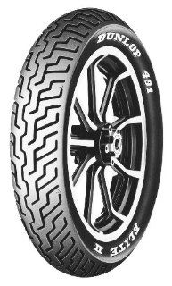 Dunlop 491 Elite II Tire   Front   MT90HB 16   Raised White Letters , Speed Rating H, Position Front, Tire Size MT90 16, Tire Type Street, Tire Construction Bias, Rim Size 16, Load Rating 71, Tire Application Touring 406791 Automotive