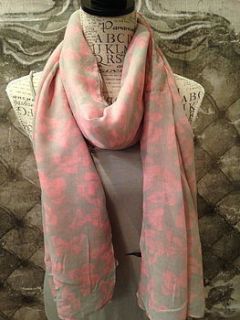 silhouette butterfly scarf by french grey interiors