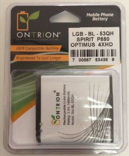 Ontrion Premium Battery for LG MS870 Spirit/ P880 Optimus 4XHD/ P769 Optimus L9: Cell Phones & Accessories