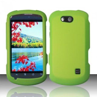 For ZTE Groove X501 (Cricket) Rubberized Cover   Neon Green: Cell Phones & Accessories