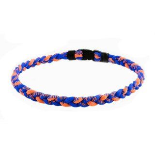 Ionic Titanium Sports Necklace Royal Blue & Orange, 17.5IN: Jewelry